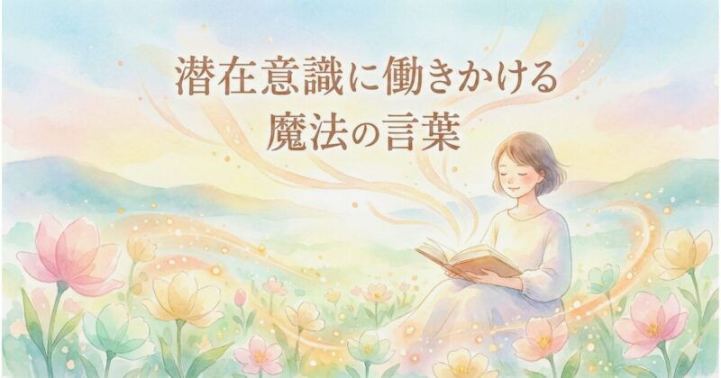 潜在意識に働きかける魔法の言葉
