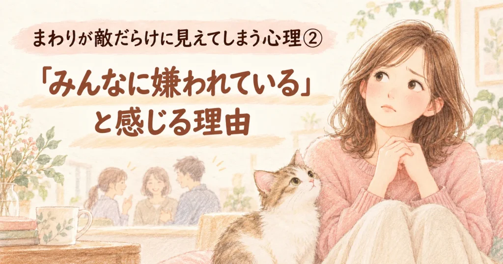 みんなに嫌われていると感じて悩む女性