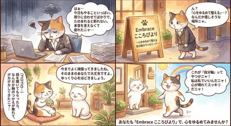 心をゆるめて整えるEmbraceカウンセリング